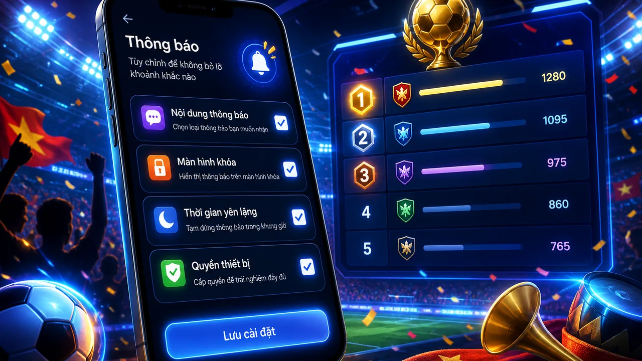 Bật hay tắt thông báo thể thao trên f168? Checklist riêng tư cho người hâm mộ